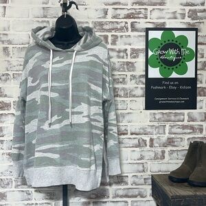 Aerie Gray Camo Hoodie